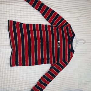 Red and blue huff long sleeve